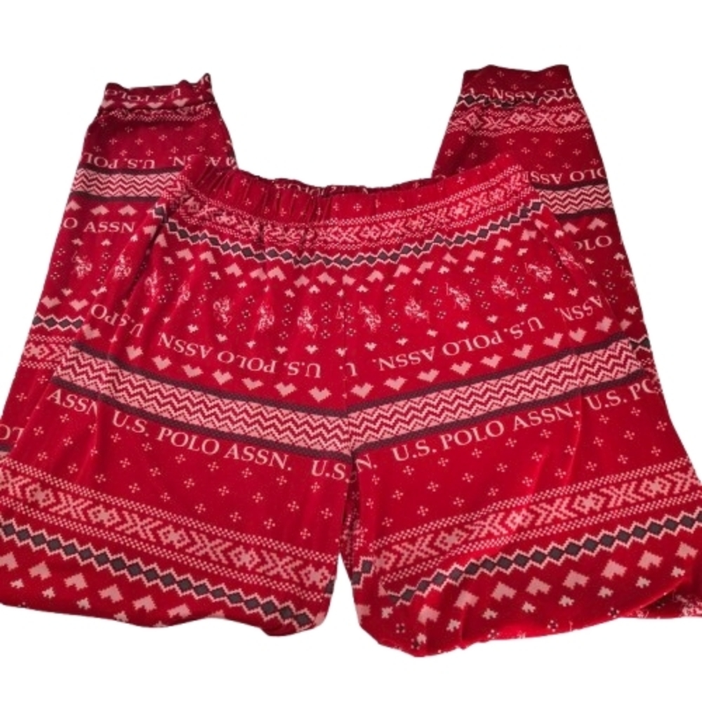 U.S. Polo Assn. Red Holiday Lounge Pants